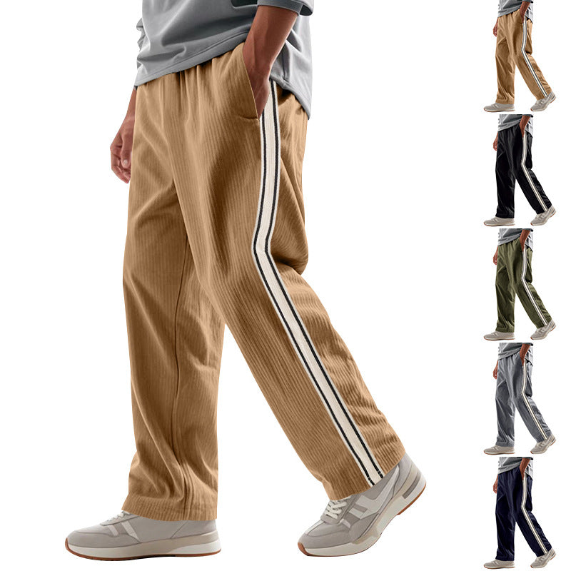 Men's Classic Corduroy Pants | Premium Comfort Elastic Waist Minimalist Slacks