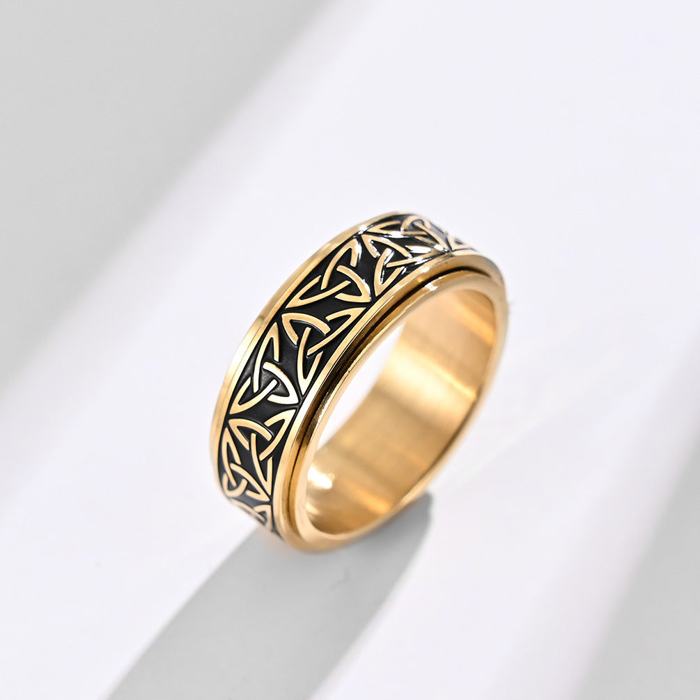 Stress Relief Spinner Ring – Anti Anxiety Fidget Ring for Men & Women (Adjustable & Stylish)