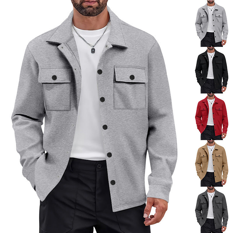 Men’s Retro Single Breasted Jacket – Lapel Collar Casual Long Sleeve Coat (Vintage EU Style)
retro jacket men