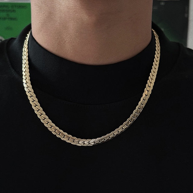 Heavy Embossed Cuban Link Necklace for Men – Premium Fashion Chain