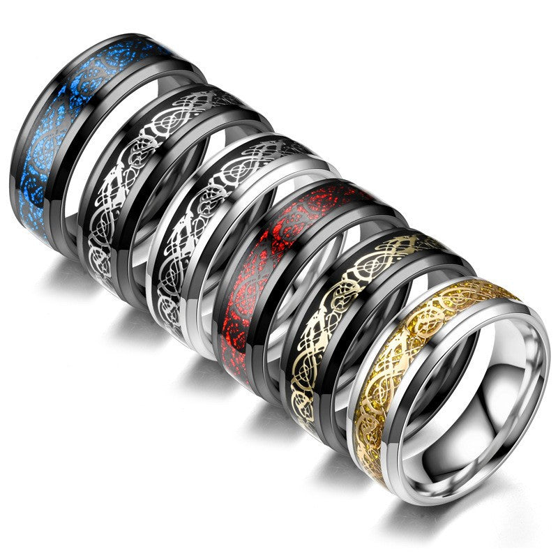 Men’s Dragon Stainless Steel Ring – Vintage Punk Style Jewelry (Durable & Stylish)