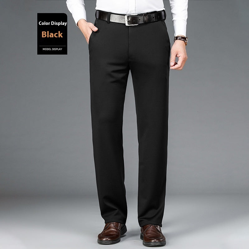 Men’s Business Casual Pants – Ice Silk Breathable Suit Trousers (Lightweight Slim Fit EU Style)
business pants men