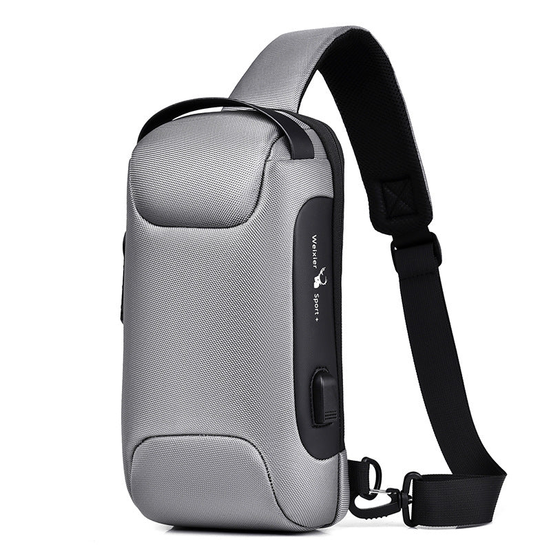 Anti-Theft Men's Business Sling Bag | Casual Waterproof Shoulder Chest Daypack