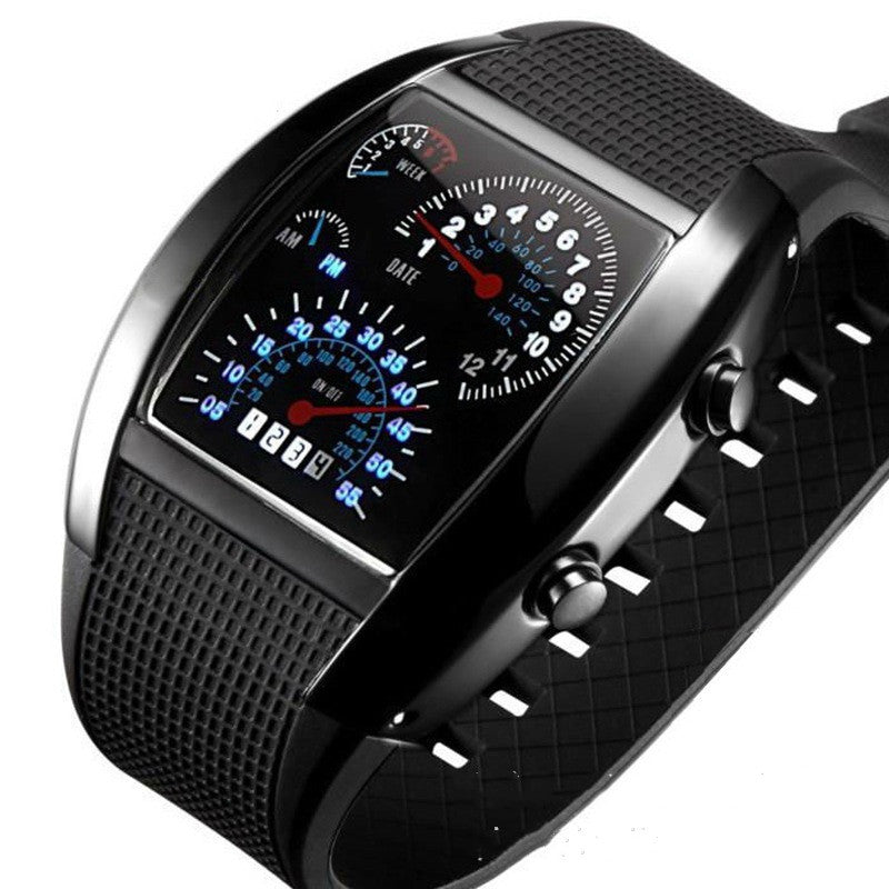 Men’s LED Digital Watch – Unique Electronic Sport Wristwatch, Waterproof Fashion Watch for Men